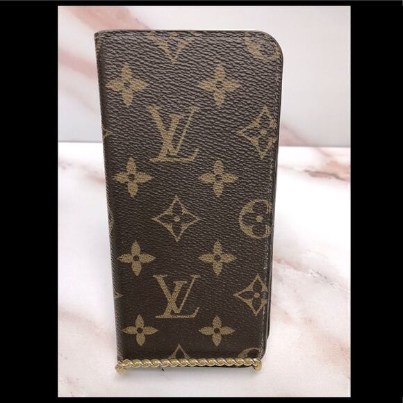 Louis Vuitton Monogram Folio IPhone 6 Plus Case M61423 LV E4360 - Picture 4 of 6